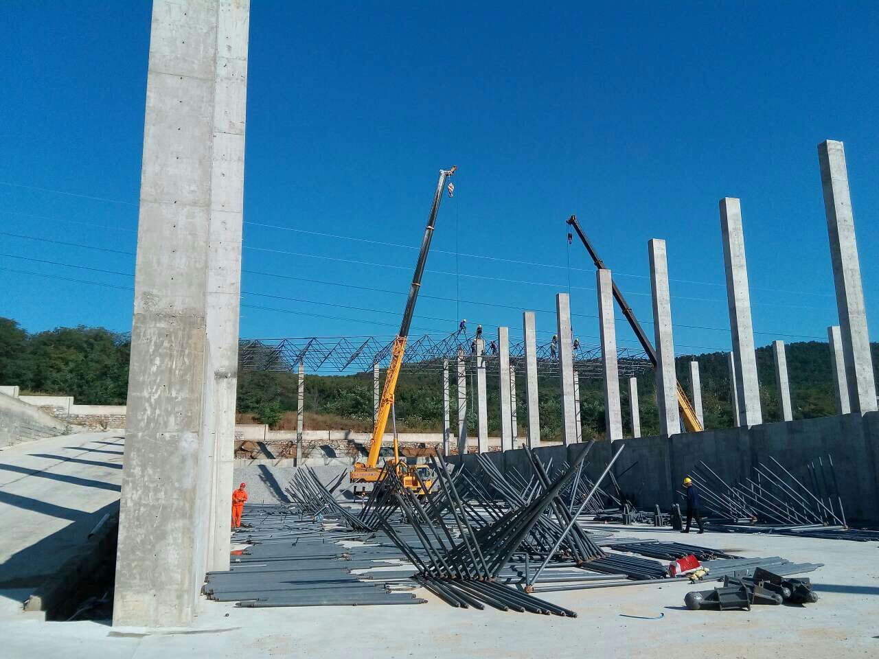 安阳搅拌站网架